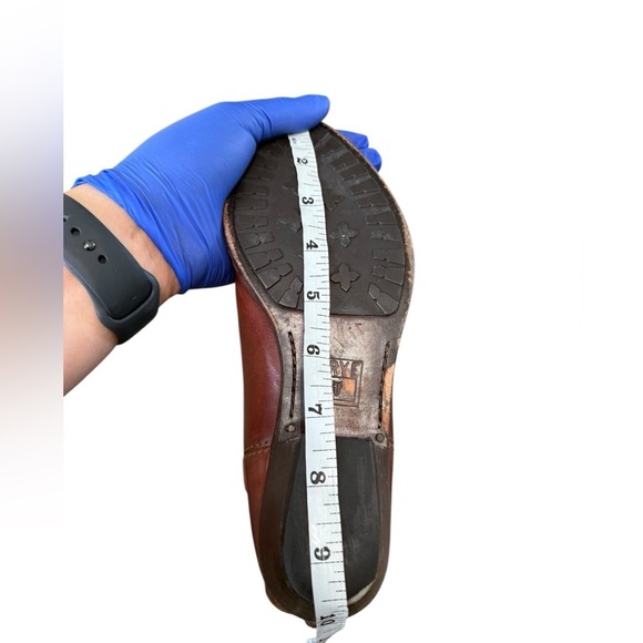 Frye Button Brown Leather Zip Riding 6M 3475894 - Picture 14 of 17